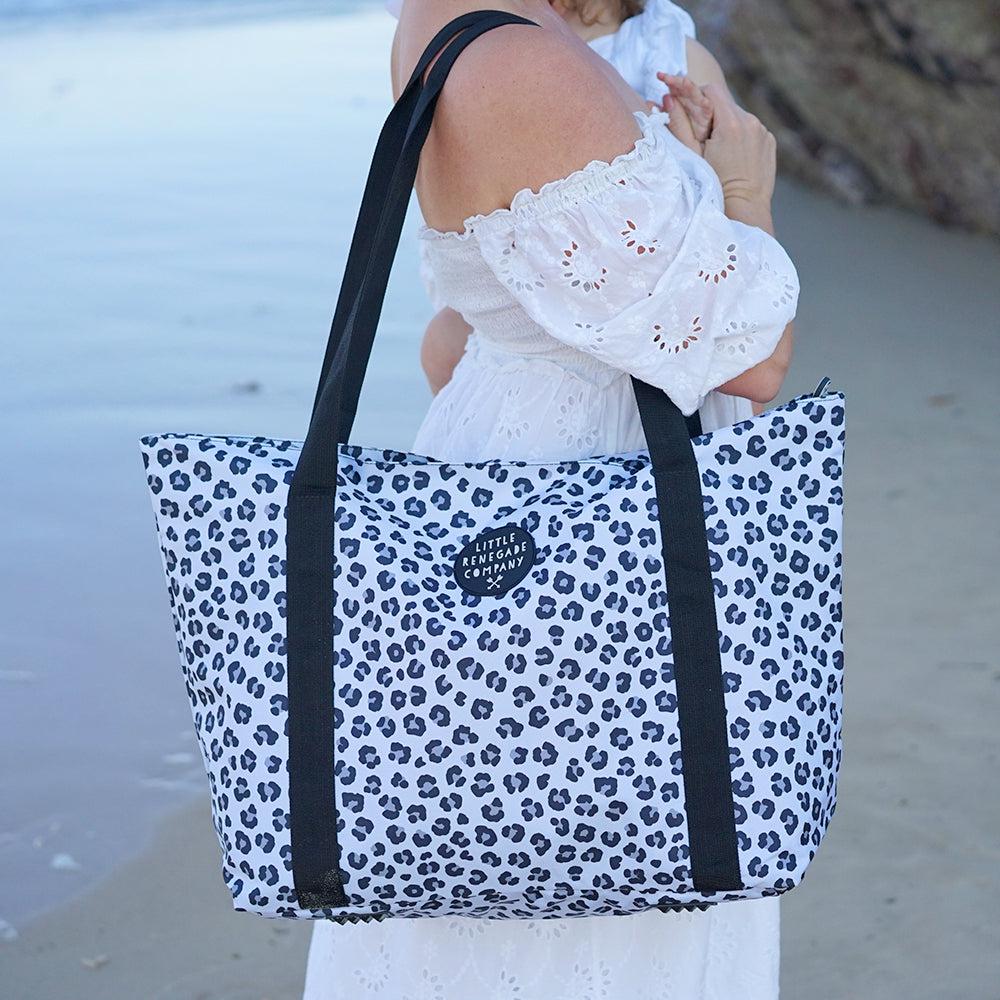 Leopard Tote Little Renegade Baby Bag. Flourish Maternity New Zealand NZ