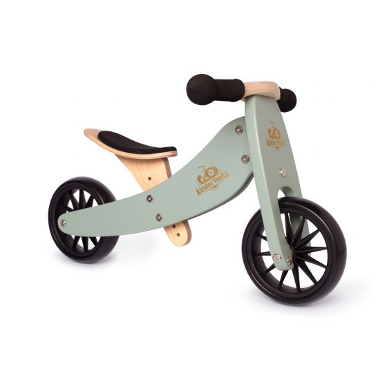 2 in 1 wooden trike and balance pushbike.