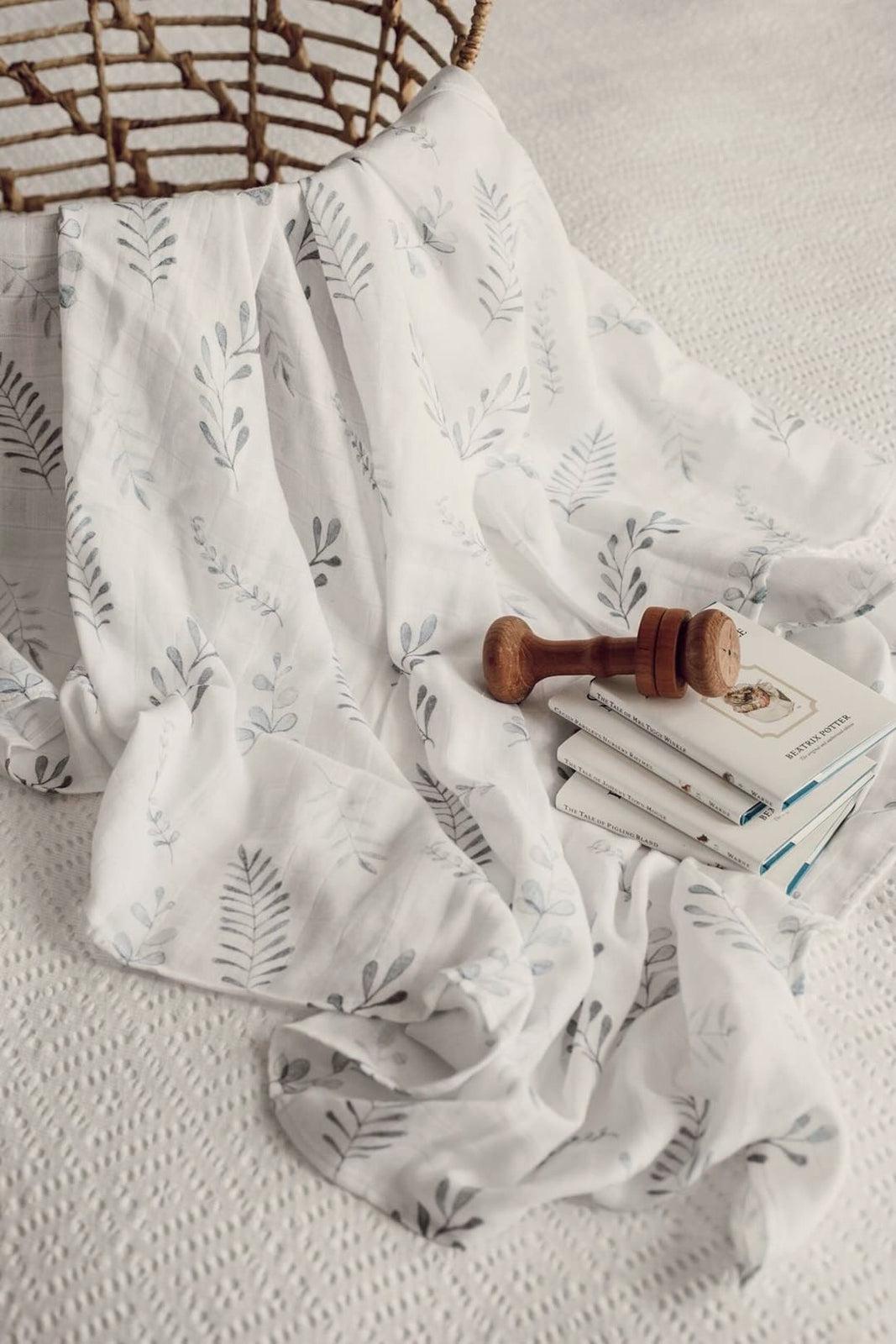 Wild Fern Baby Organic Muslin Wrap-Snuggle Hunny Kids-Baby store NZ Flourish Maternity