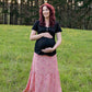 Maternity Maxi Skirt - Coral Crush-Flourish Maternity Breastfeeding Dresses NZ Maternity Dresses NZ