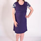 Peach Bloom Floral Sleeve Dress in Navy - Flap-Flourish Maternity Breastfeeding Dresses NZ Maternity Dresses NZ