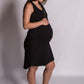 Rose Gold Zipper Dress - Black-Flourish Maternity Breastfeeding Dresses NZ Maternity Dresses NZ