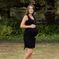 Rose Gold Zipper Dress - Black-Flourish Maternity Breastfeeding Dresses NZ Maternity Dresses NZ