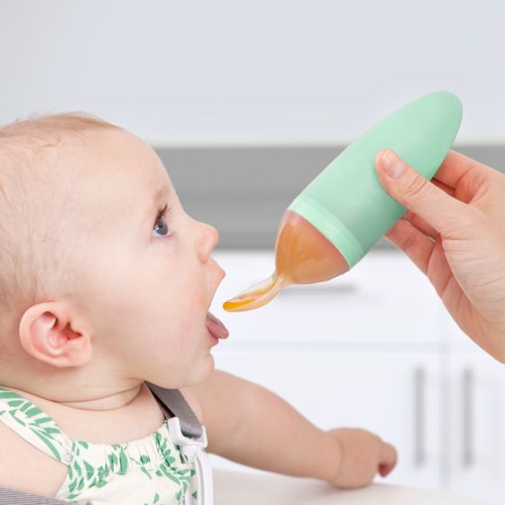 Baby squirt feeding spoon silicone nz